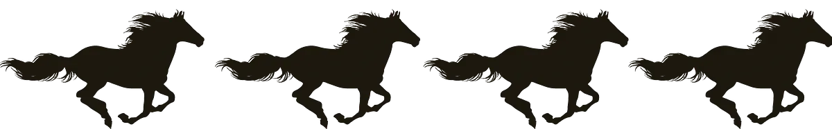 Pferde Silhouette